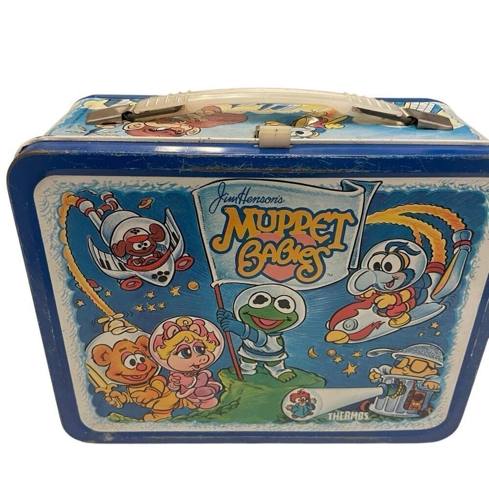 Muppet Babies 1985 Vintage Metal Lunchbox. 80s cartoons